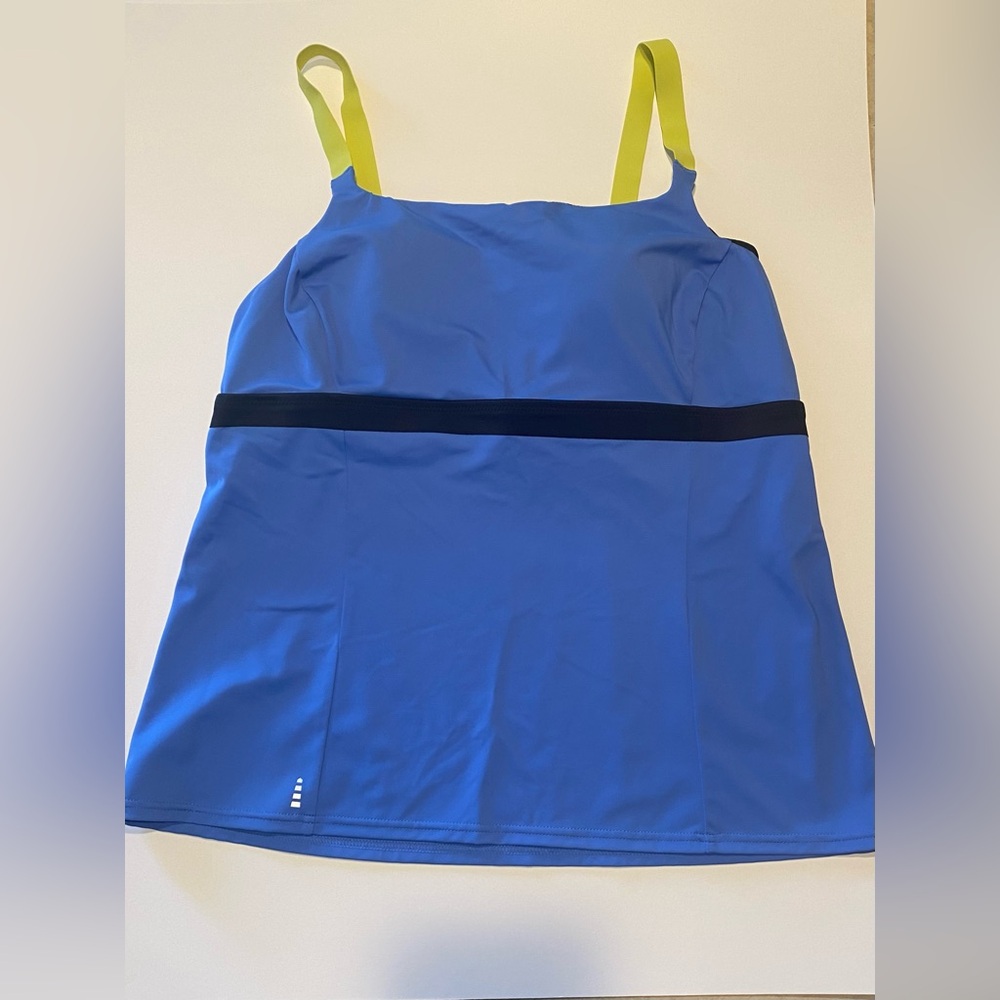 Lands end tankini swimsuit top NEW size 14 UPF 50 FLAW NOTED